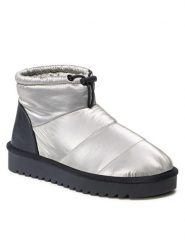 Jenny Fairy Botki WS5918-10 Srebrny. Szare botki Jenny Fairy, bez wzorów, z materiału, bez obcasa, na płaskiej podeszwie, bez zapięcia. Za 139.99 zł.