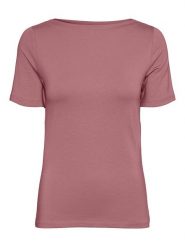Vero Moda Koszulka "Vmpanda" w kolorze jasnoróżowym rozmiar: XS. Różowe bluzki Vero Moda, xs, bez wzorów, z bawełny, bez kołnierzyka, bez ramiączek. Za 43.88 zł.