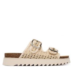 Klapki Tamaris. Białe klapki Tamaris, bez wzorów, bez obcasa. Za 329.99 zł.