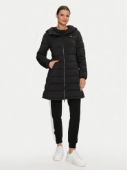 Guess Płaszcz zimowy New Altea V4YL05 WF3X0 Czarny Regular Fit. Czarne płaszcze Guess, na zimę, xs, z aplikacjami, z syntetyku, bez kaptura. Za 719.99 zł.