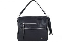 Shopperka skórzana BARBERINI'S 972-1 czarna. Czarne shopper Barberini's, bez wzorów, ze skóry, biznesowe, duże, bez dodatków. Za 349.99 zł.