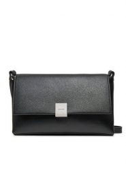 Calvin Klein Torebka Ck Plaque Medium Shoulder Bag K60K612783 Czarny. Czarne torebki klasyczne Calvin Klein, bez wzorów, ze skóry, bez dodatków. Za 289.99 zł.
