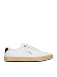 Nautica Espadryle CEO-85659 Biały. Białe espadryle Nautica, bez wzorów, z materiału, bez obcasa, bez zapięcia. Za 149.99 zł.
