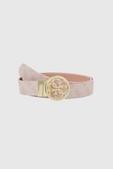 GUESS Różowy pasek damski Noelle H35. Czerwone paski Guess, z aplikacjami. W wyprzedaży za 236.79 zł.