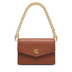 Torebka LAUREN RALPH LAUREN. Brązowe torebki klasyczne Lauren Ralph Lauren, bez wzorów, bez dodatków. Za 579.99 zł.