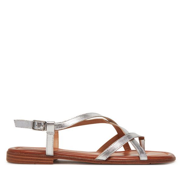 Sandały s.Oliver. Szare sandały S.Oliver, bez wzorów, bez obcasa, na płaskiej podeszwie, bez zapięcia. Za 239.99 zł.