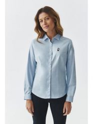 TATUUM Koszula "Eliza" w kolorze błękitnym rozmiar: 46. Niebieskie koszule Tatuum, z aplikacjami, bez kołnierzyka, bez ramiączek. Za 179.22 zł.