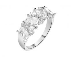 Pierścionek srebrny z cyrkoniami. Szare pierścionki Apart, z cyrkonią, srebrne. Za 189.00 zł.