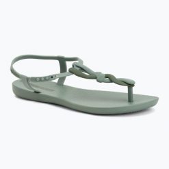 Sandały damskie Ipanema Class Daily. Zielone sandały Ipanema, bez wzorów, z materiału, klasyczne, bez obcasa, bez zapięcia. Za 94.99 zł.