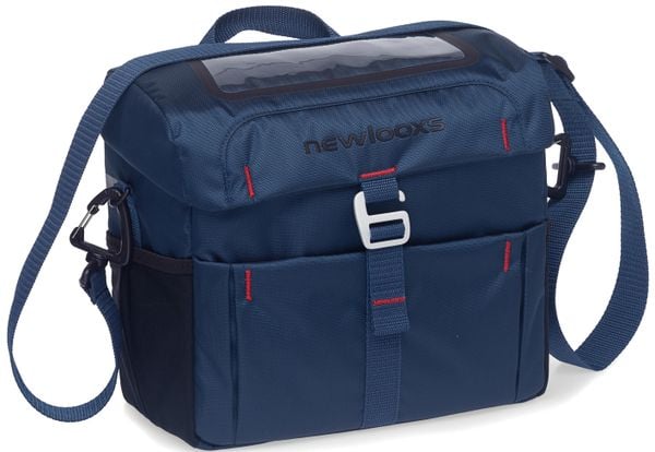 Rower - Torba na kierownicę VIGO. Niebieskie torby na ramię NEW LOOXS, bez wzorów, z materiału, sportowe, na ramię, bez dodatków. Za 349.95 zł.