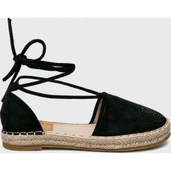 Answear - Espadryle Seastar. Czarne espadryle ANSWEAR, bez wzorów, z gumy, bez obcasa, bez zapięcia. Za 119.90 zł.