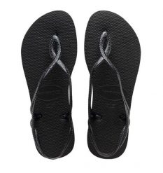 Sandały Havaianas Luna Premium II różowe. Czarne sandały Havaianas, bez wzorów, z materiału, eleganckie, bez obcasa, bez zapięcia. Za 160.35 zł.