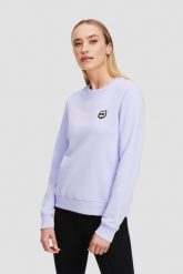 KARL LAGERFELD Lawendowa damska bluza Ikonik 2.0, Rozmiar M. Fioletowe bluzy sportowe KARL LAGERFELD, m, bez wzorów, z bawełny, bez kaptura. W wyprzedaży za 539.99 zł.