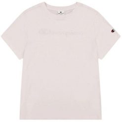 Damska Koszulka. Czerwone bluzki Champion, bez wzorów, casualowe, bez kołnierzyka, bez ramiączek. Za 131.99 zł.