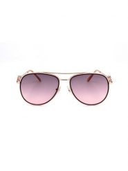 Guess Damskie okulary przeciwsłoneczne w kolorze złotym rozmiar: 56. Żółte okulary przeciwsłoneczne Guess, z aplikacjami, z tworzywa sztucznego. Za 284.15 zł.