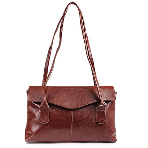 Torebka skórzana damska DAN-A T39 koniakowa. Torebki klasyczne DAN-A, bez wzorów, ze skóry, bez dodatków. Za 329.99 zł.