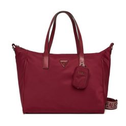 Torebka Guess. Czerwone shopper Guess, z aplikacjami, bez dodatków. Za 799.99 zł.