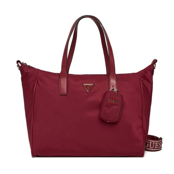 Torebka Guess. Czerwone shopper Guess, z aplikacjami, bez dodatków. Za 519.99 zł.