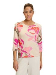 Betty Barclay Sweter w kolorze beżowo-jasnoróżowym rozmiar: 48. Brązowe swetry Betty Barclay, bez wzorów, bez ramiączek. Za 130.99 zł.