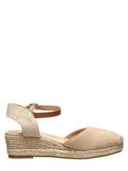 Sixth Sens Espadryle w kolorze beżowym rozmiar: 37. Brązowe espadryle Sixth Sens, bez wzorów, z materiału, bez obcasa, na koturnie, bez zapięcia. Za 105.63 zł.