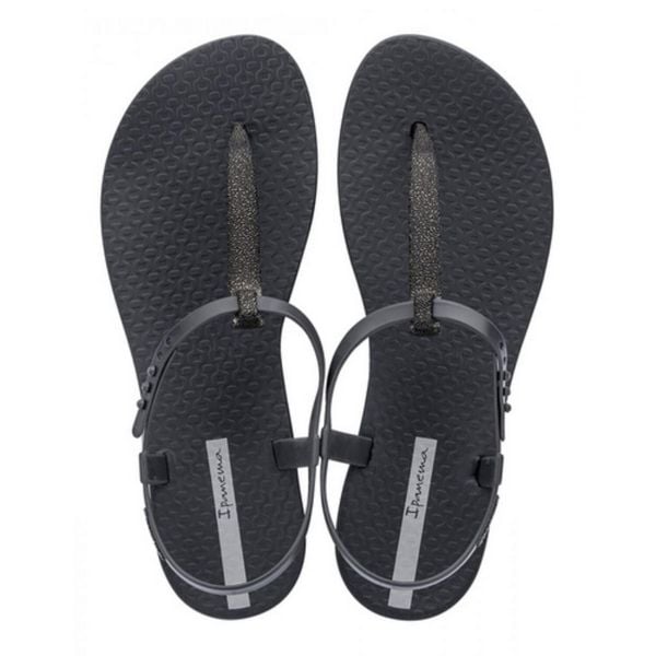 Japonki basenowe damskie Ipanema Class Classy. Szare klapki Ipanema, z aplikacjami, z materiału, bez obcasa. Za 89.49 zł.