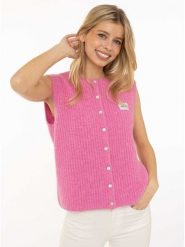 Zwillingsherz Kardigan w kolorze różowym rozmiar: L/XL. Różowe kardigany Zwillingsherz, l, bez wzorów, z wełny. Za 156.98 zł.