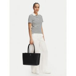 Torebka Tommy Hilfiger. Czarne shopper TOMMY HILFIGER, bez wzorów, bez dodatków. Za 649.99 zł.