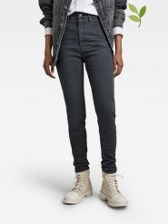 G-Star Dżinsy - Skinny fit - w kolorze antracytowym rozmiar: W26/L30. Czarne jeansy G-Star, l, z aplikacjami, z podwyższonym stanem. Za 162.87 zł.
