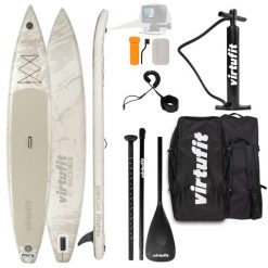 Deska SUP Racer 381 - Z akcesoriami i torbą do przenoszenia. Brązowe torby na ramię VIRTUFIT, bez wzorów, z materiału, na ramię, duże, bez dodatków. Za 1,476.00 zł.