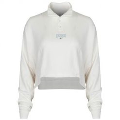 Bluza sportowa damska Reebok HT7843. Białe bluzy Reebok, l, bez wzorów, z bawełny, bez kaptura. Za 161.00 zł.