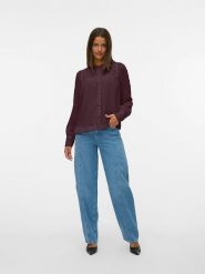 Vero Moda Bluzka w kolorze brązowym rozmiar: XL. Brązowe bluzki Vero Moda, xl, bez wzorów, z koronki, bez kołnierzyka, bez ramiączek. Za 79.21 zł.