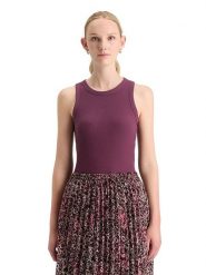 Scotch & Soda Top w kolorze fioletowym rozmiar: L. Różowe topy Scotch & Soda, l, bez wzorów, prążkowane, bez kołnierzyka, bez ramiączek. Za 65.54 zł.