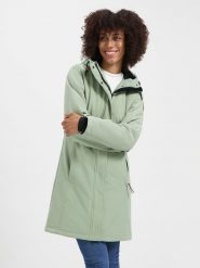 TRAVELIN' Kurtka softshellowa "Enrike" w kolorze zielonym rozmiar: 3XL. Zielone kurtki sportowe Travelin', s, bez wzorów, bez kaptura, outdoorowe. Za 255.34 zł.
