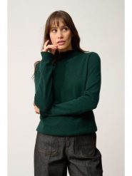 Just Cashmere Kaszmirowy sweter "Trila" w kolorze ciemnozielonym rozmiar: XL. Zielone swetry Just Cashmere, xl, bez wzorów, z kaszmiru, bez ramiączek. Za 395.94 zł.