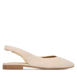 Baleriny Tamaris. Brązowe baleriny Tamaris, bez wzorów, bez obcasa. Za 369.99 zł.