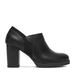 Półbuty Clara Barson. Czarne czółenka Clara Barson, bez wzorów, bez obcasa, na obcasie, bez zapięcia. Za 149.99 zł.