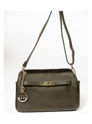 Mia Tomazzi Skórzana torebka "Bentivoglio" w kolorze khaki - 24 x 16 x 9 cm rozmiar: onesize. Brązowe torby na ramię Mia Tomazzi, bez wzorów, z materiału, na ramię, bez dodatków. Za 217.99 zł.