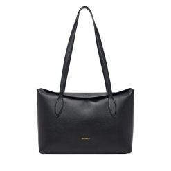 Torebka Coccinelle. Czarne shopper Coccinelle, bez wzorów, bez dodatków. Za 1,299.00 zł.