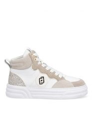 Liu Jo Sneakersy w kolorze biało-beżowym rozmiar: 37. Białe trampki Liu Jo, z aplikacjami, z materiału, bez zapięcia. Za 289.88 zł.