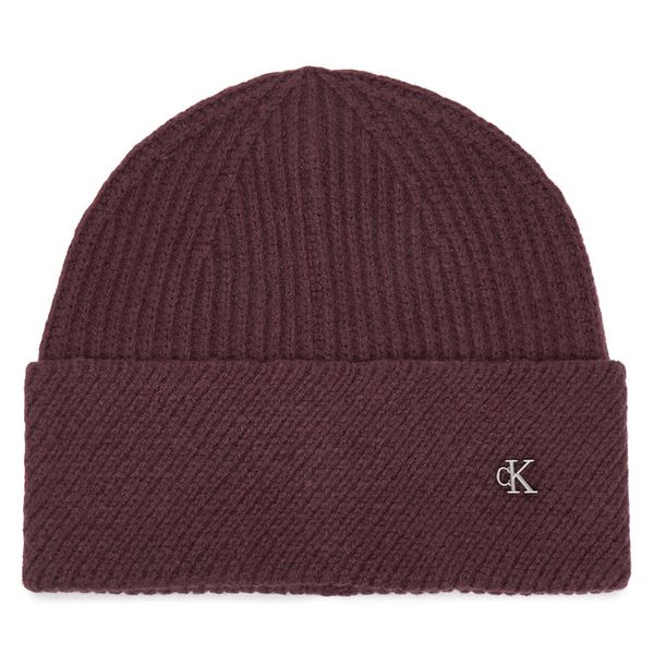Czapka Calvin Klein. Czerwone czapki Calvin Klein, bez wzorów. Za 169.99 zł.