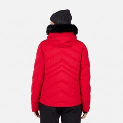 Kurtka narciarska damska Rossignol Staci Insulated. Czerwone kurtki narciarskie Rossignol, bez wzorów, bez kaptura, narciarskie. W wyprzedaży za 1,375.25 zł.