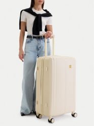 Nine West Walizka duża CEO-NW-L-004-09 PINK Écru. Białe walizki Nine West, bez wzorów, duże. Za 399.99 zł.