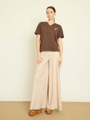 BGN Koszulka w kolorze brązowym rozmiar: 40. Brązowe bluzki BGN, bez wzorów, bez kołnierzyka, bez ramiączek. Za 56.99 zł.