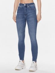 Calvin Klein Jeans Jeansy J20J222144 Niebieski Super Skinny Fit. Niebieskie jeansy Calvin Klein Jeans, bez wzorów. Za 239.99 zł.