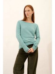 Just Cashmere Kaszmirowy sweter "Grace" w kolorze turkusowym rozmiar: S. Niebieskie swetry Just Cashmere, s, bez wzorów, z kaszmiru, bez ramiączek. Za 361.99 zł.