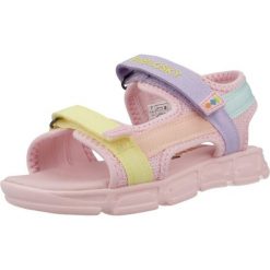 Sandały PABLOSKY 986270P Rose. Czerwone sandały PABLOSKY, bez wzorów, z tkaniny, sportowe, bez obcasa, bez zapięcia. Za 179.99 zł.