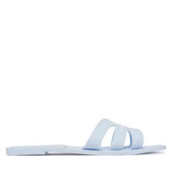 Klapki KARL LAGERFELD. Niebieskie klapki KARL LAGERFELD, bez wzorów, bez obcasa. Za 189.99 zł.