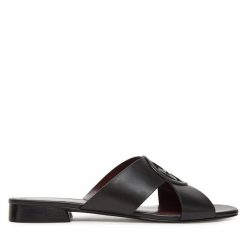 Klapki Tory Burch. Czarne klapki Tory Burch, bez wzorów, bez obcasa. Za 809.99 zł.