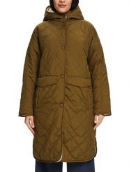 ESPRIT Płaszcz pikowany w kolorze khaki rozmiar: S. Brązowe płaszcze Esprit, s, bez wzorów, bez kaptura. Za 189.29 zł.