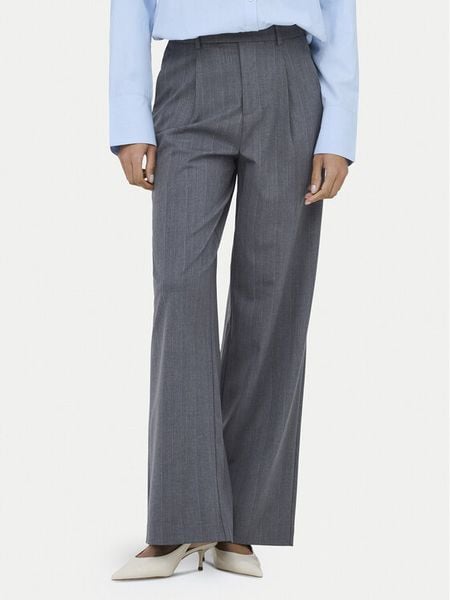 ONLY Spodnie materiałowe Jackie 15364312 Szary Wide Leg. Szare spodnie materiałowe Only, bez wzorów, z materiału. Za 179.99 zł.